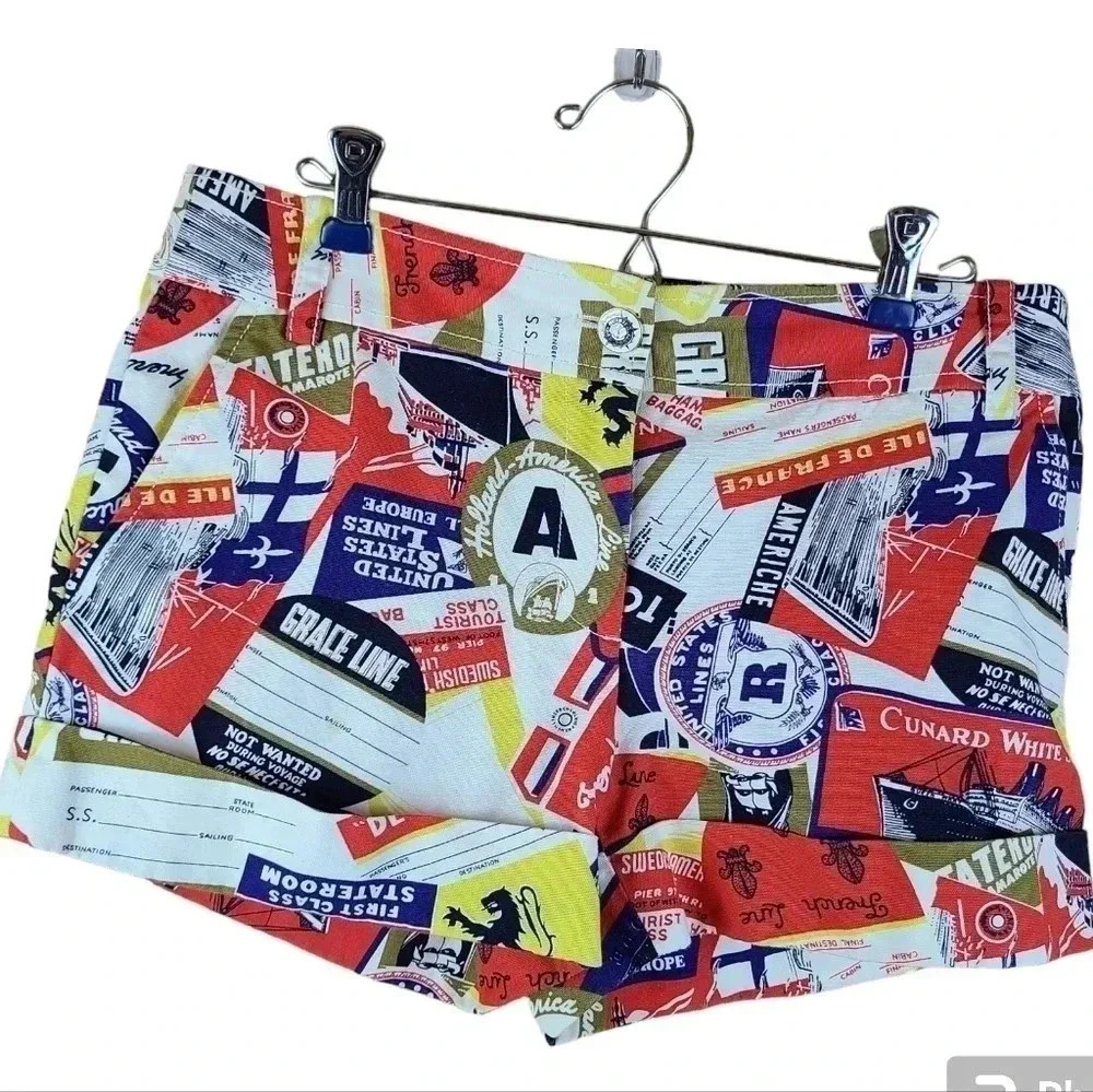 J. Crew travel print shorts
